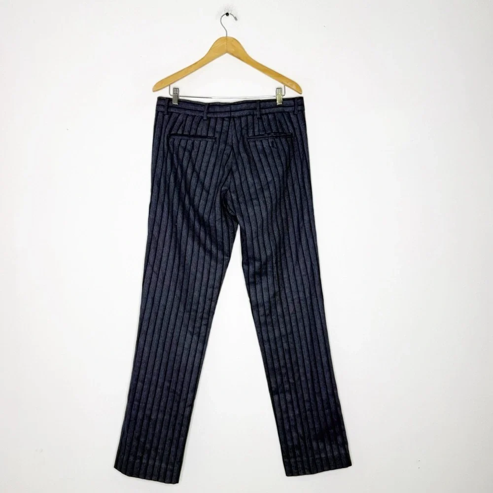 Marc Jacobs Men’s Wool Blend Pants Blue Black Stripe Size 34 x 34